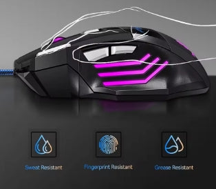 Title: 7-Button Pro Gaming Mouse - 5500 DPI, LED Optical Sensor, USB Wired