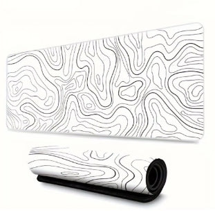 Large Gaming Mouse Pad with Stitched Edges - 80x30cm Extended Desk Mat with Non-Slip Base